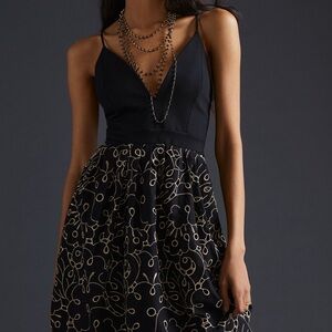 Anthropologie Maeve Eyelet Midi Dress, EUC